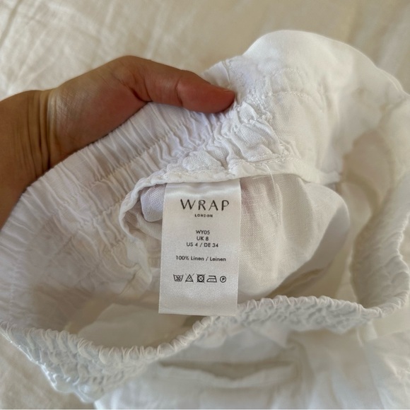 WRAP 100% Linen Shorts US 4 - Picture 5 of 8